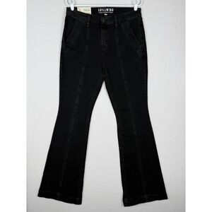 NEW Idyllwind Flare Rebel Mid Rise Jeans Womens 12 Black Denim Western Cowgirl